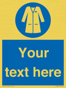 Custom Mandatory: Wear laboratory coat